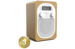 Pure Evoke H2 Portable DAB+/FM Radio with Alarm - Oak.